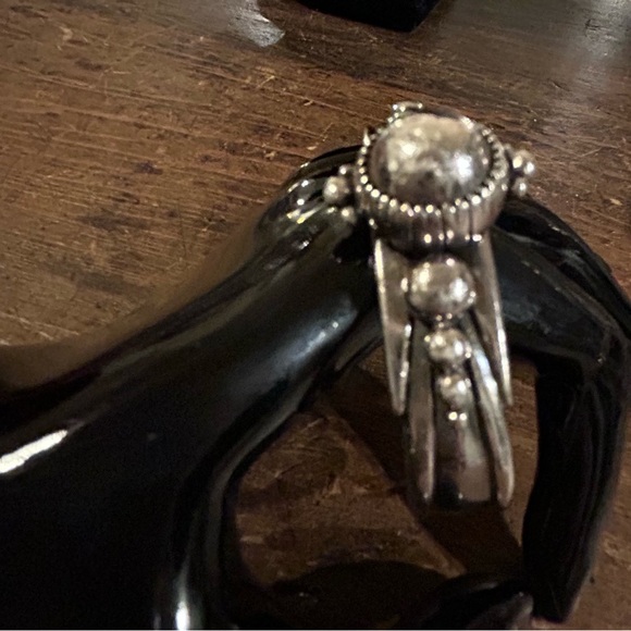 Signature David Dear Designer Cuff Bracelet. Solid 925 Sterling Silver, Size XS - Picture 6 of 16